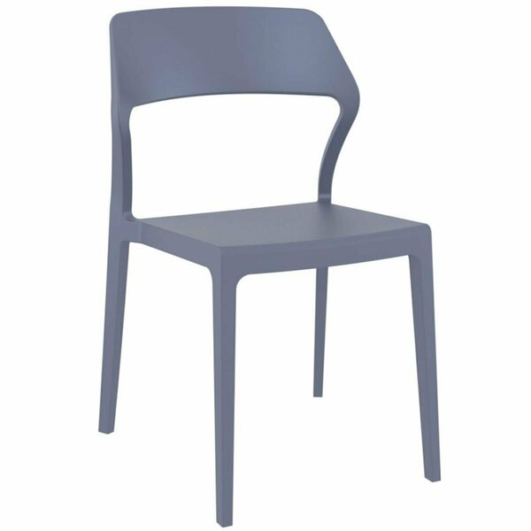 Siesta Snow Dining Chair Dark Gray, 2PK ISP092-DGR